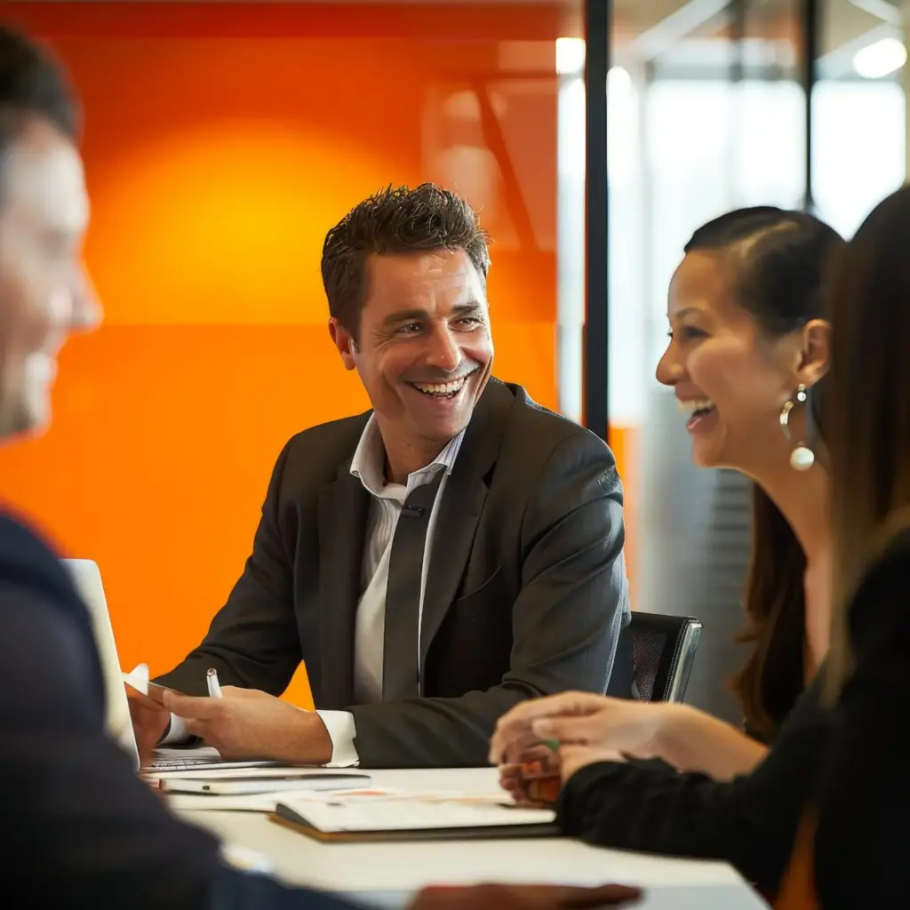 Business consultants discussion